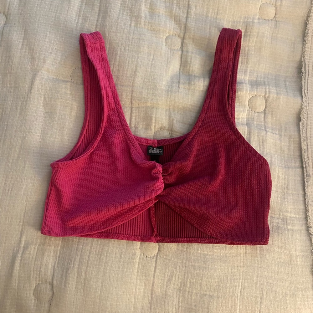 Two tone crop top